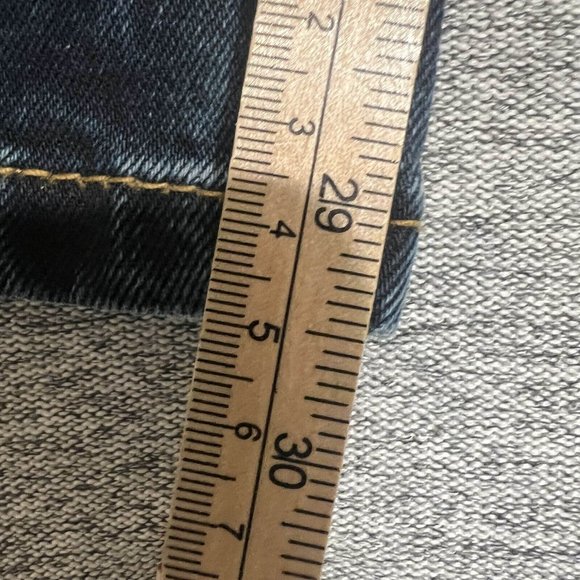 Levi's 511 Jeans Men 32 Blue Dark Wash Straight Leg Slim Fit Mid Rise Denim - Picture 8 of 16